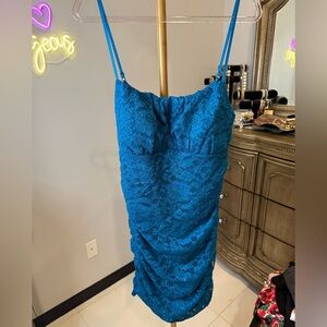 Emerald Sundae Turquoise Lace Dress